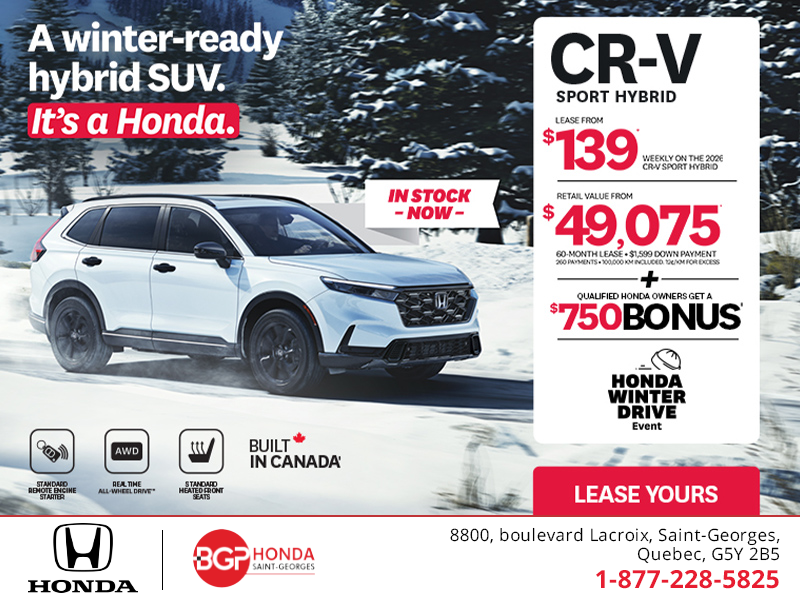 Get the 2026 Honda CR-V Hybrid!