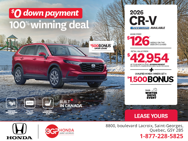 Get the 2026 Honda CR-V!