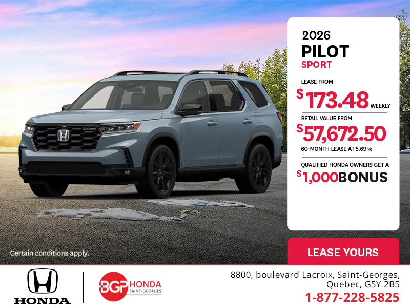 Get the 2026 Honda Pilot!