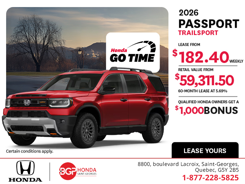 Get the 2026 Honda Passport!