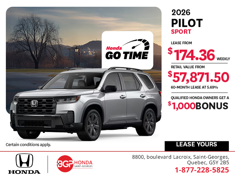 Get the 2026 Honda Pilot!