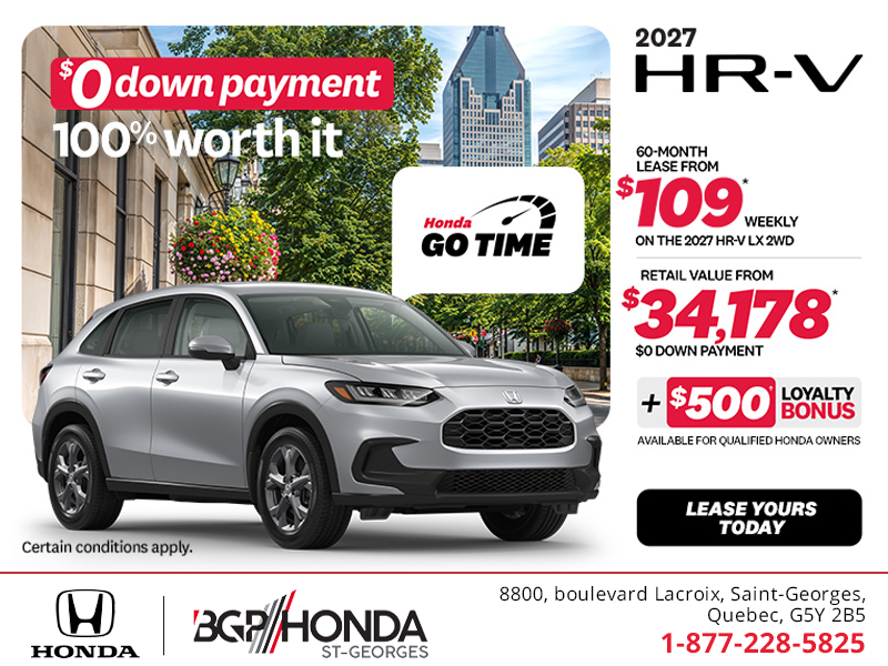 Get the 2027 Honda HR-V!