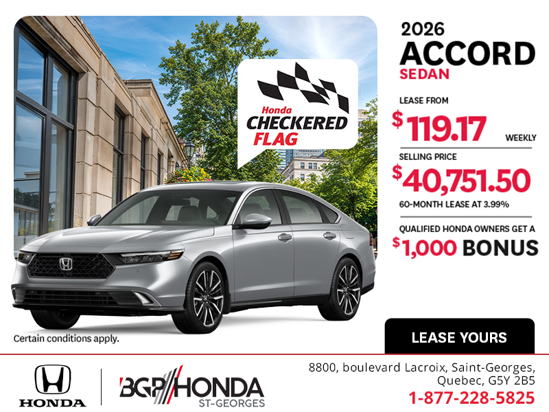 Get the 2026 Honda Accord!