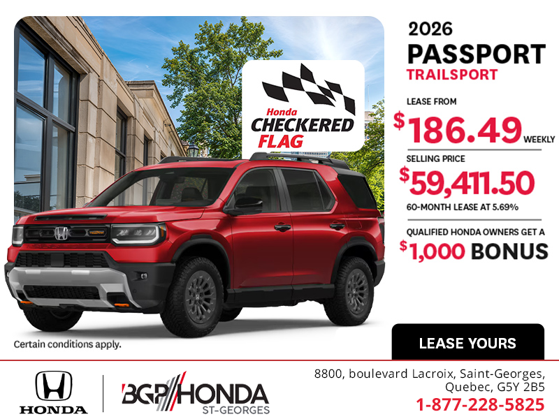 Get the 2026 Honda Passport!