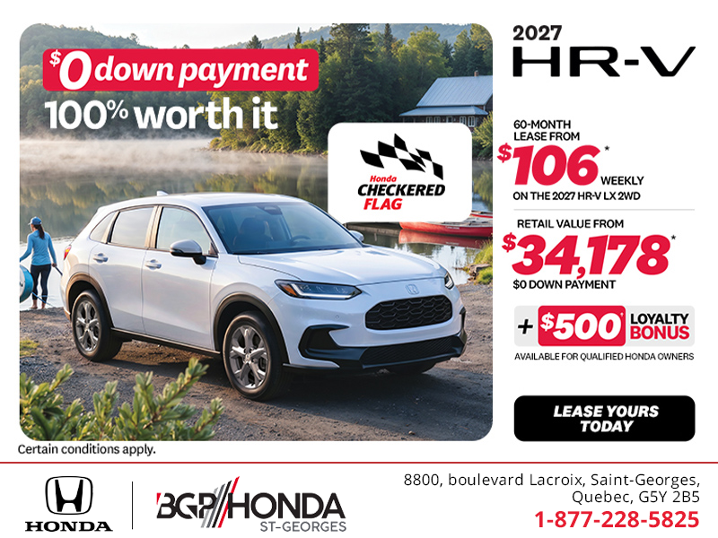 Get the 2027 Honda HR-V!