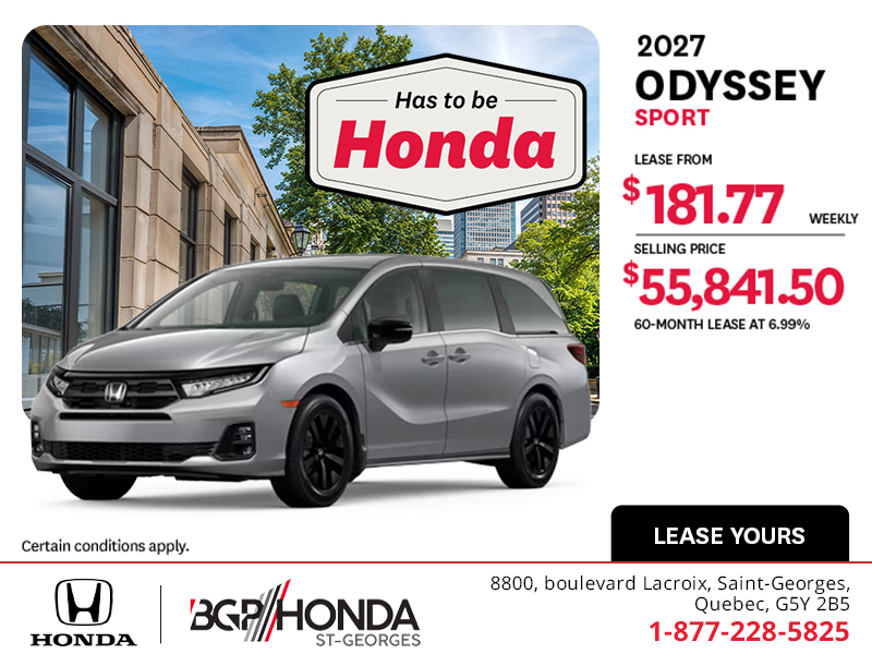 2027 Honda Odyssey
