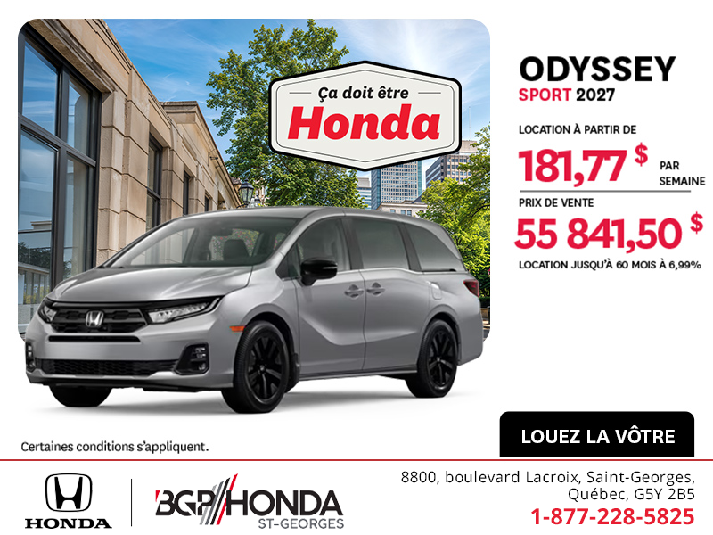 Honda Odyssey 2027