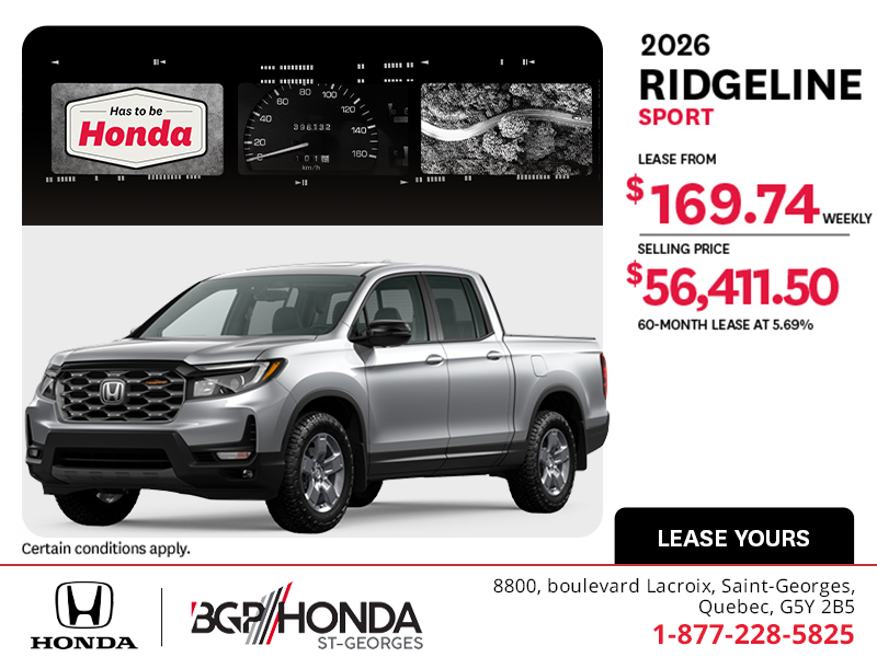 2026 Honda Ridgeline