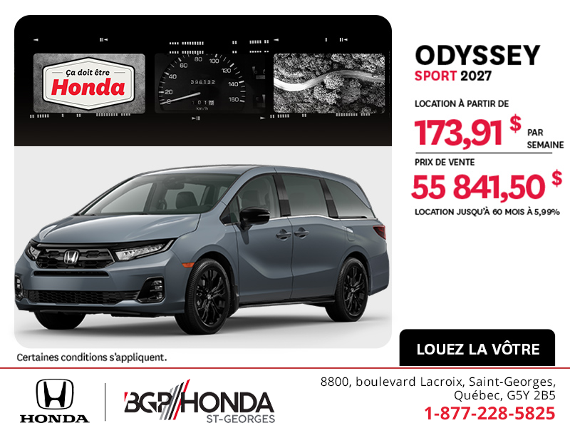 Honda Odyssey 2027