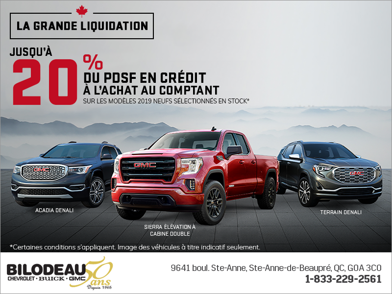 La grande liquidation GMC!