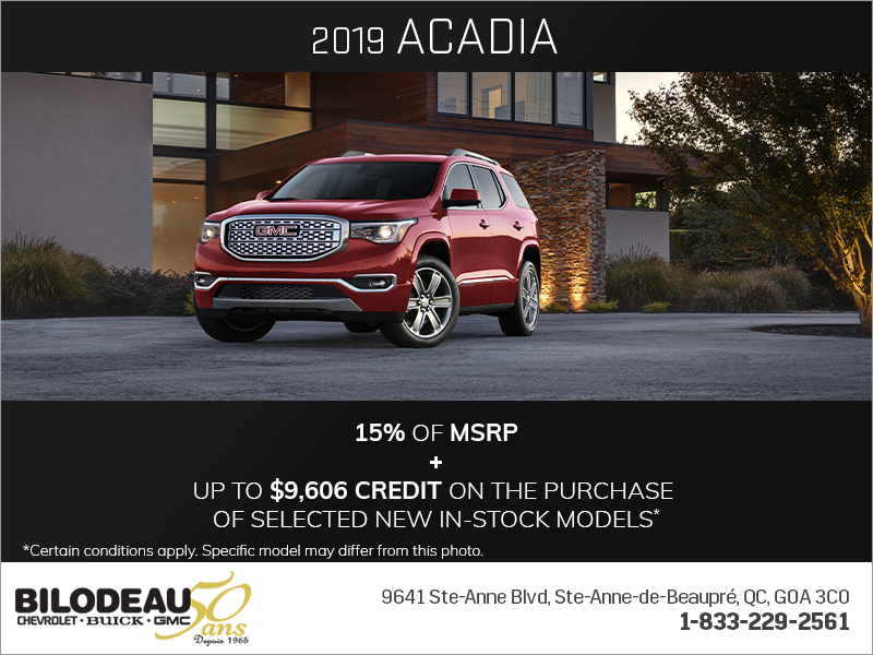 The 2019 GMC Acadia