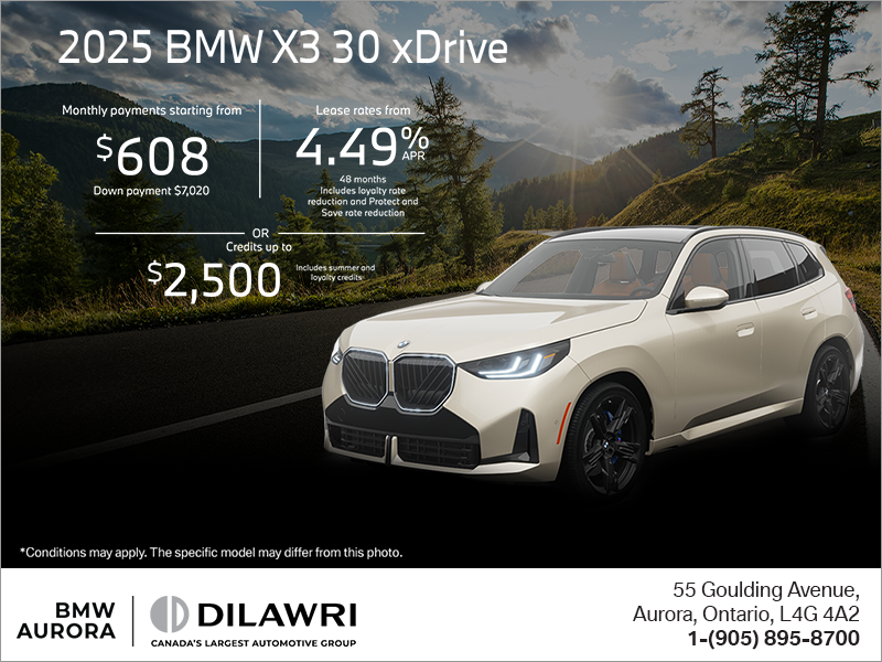 Get the 2024 BMW X3