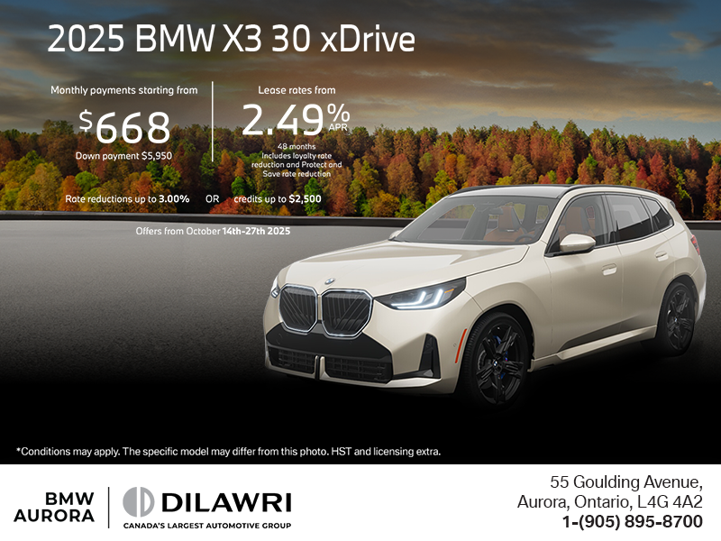 Get the 2025 BMW X3