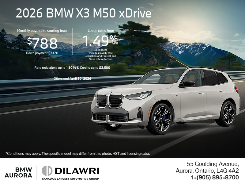 Get the 2026 BMW X3