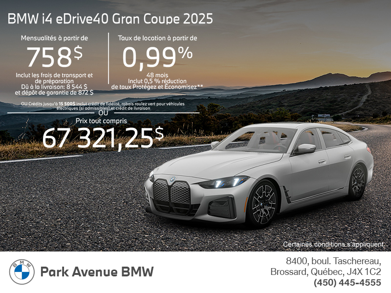 Procurez-vous le Bmw I4 2025