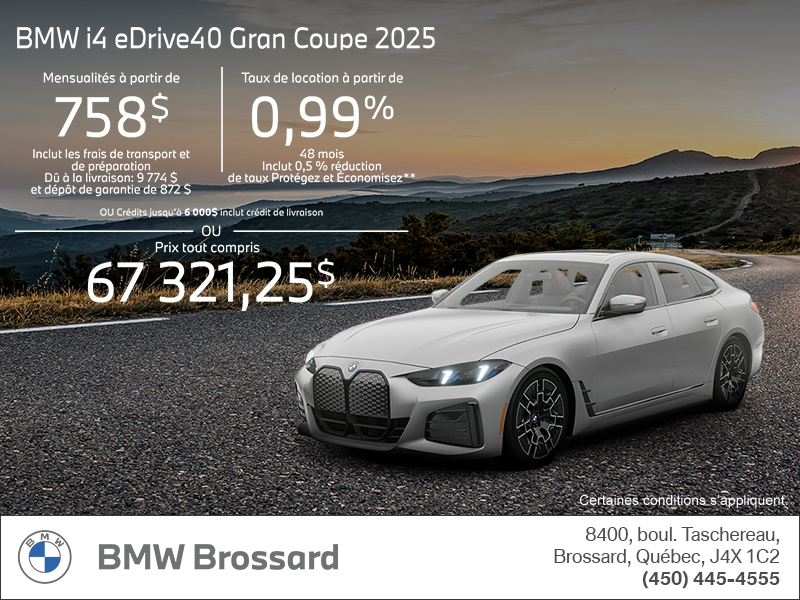 Procurez-vous le Bmw I4 2025