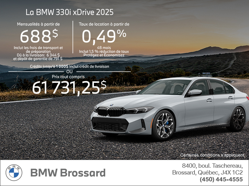 Procurez-vous le Bmw 3 Series Sedan 2025
