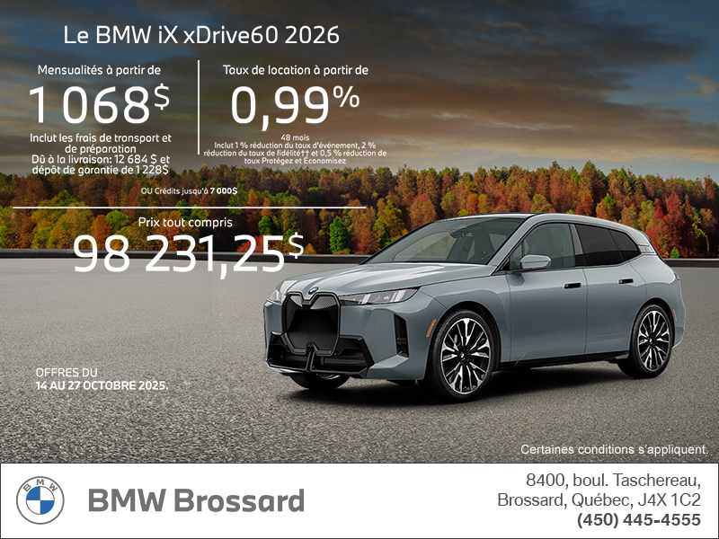 Procurez-vous le Bmw Ix 2026