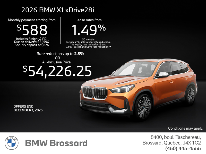 Get the 2026 BMW X1