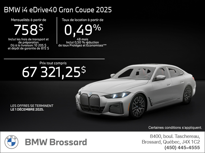 Procurez-vous le Bmw I4 2025