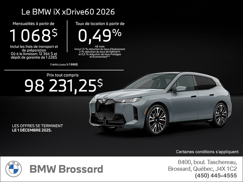 Procurez-vous le Bmw Ix 2026