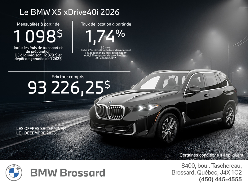Procurez-vous le Bmw X5 2026