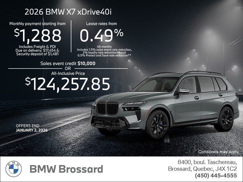 Get the 2026 BMW X7