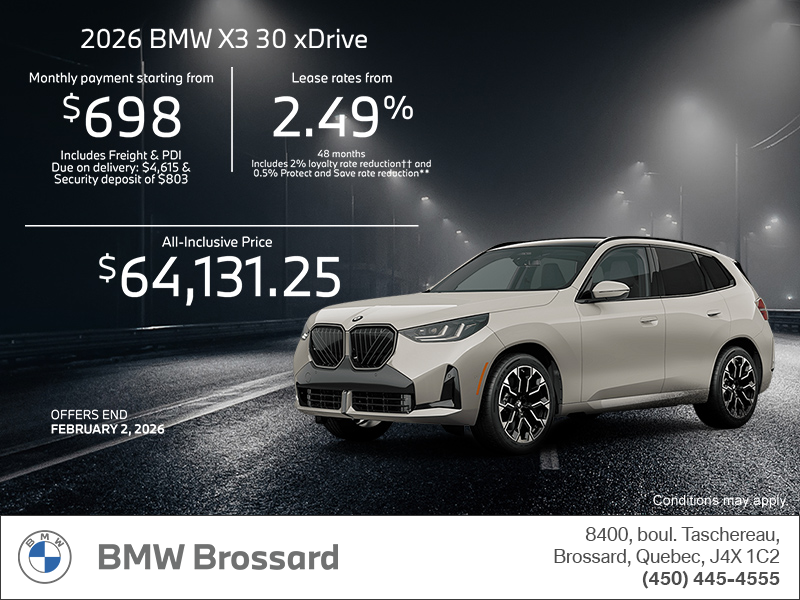 Get the 2026 BMW X3