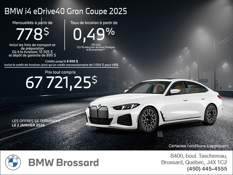 Procurez-vous le Bmw I4 2025