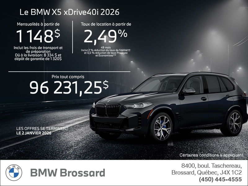 Procurez-vous le Bmw X5 2026