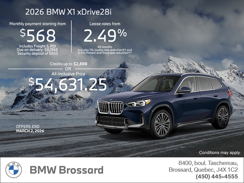 Get the 2026 BMW X1