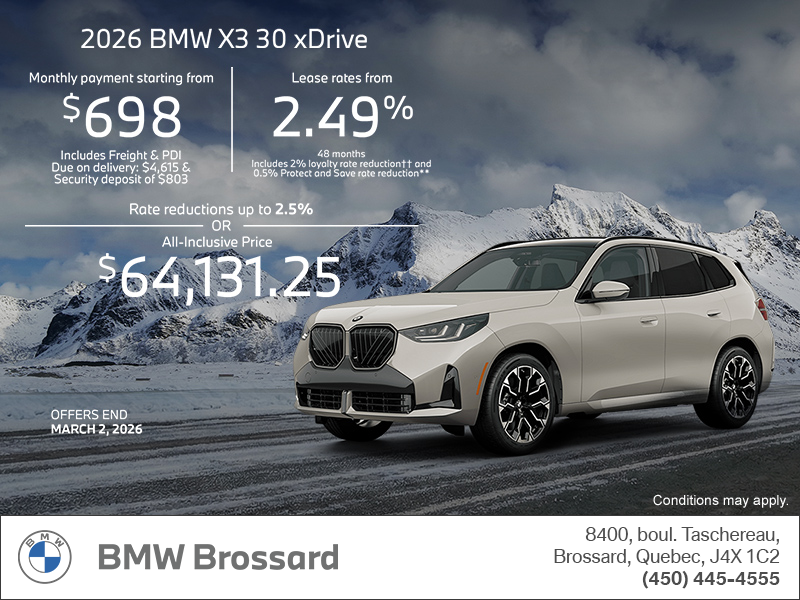Get the 2026 BMW X3