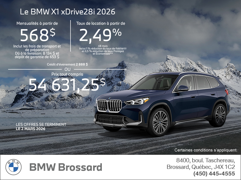 Procurez-vous le Bmw X1 2026