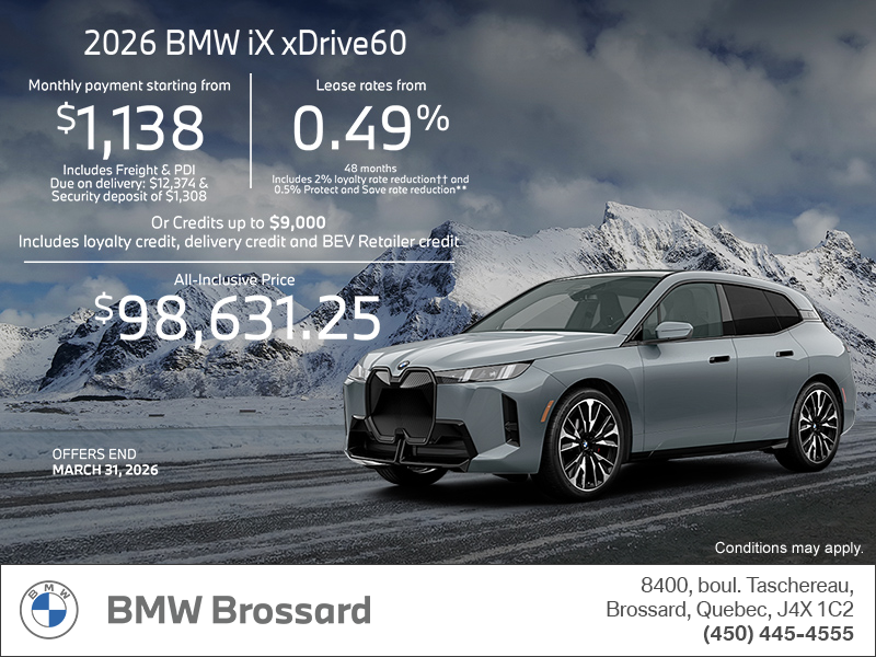 2026 BMW iX xDrive60