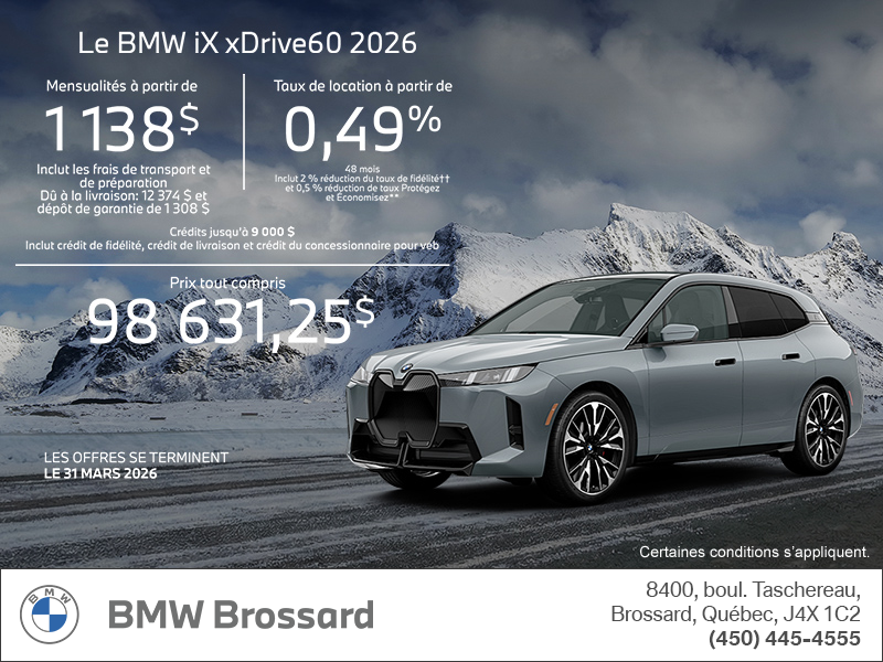BMW iX xDrive60 2026