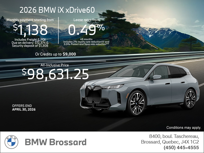 2026 BMW iX xDrive60