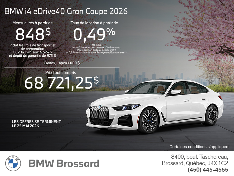 BMW i4 eDrive40 Gran Coupé 2026