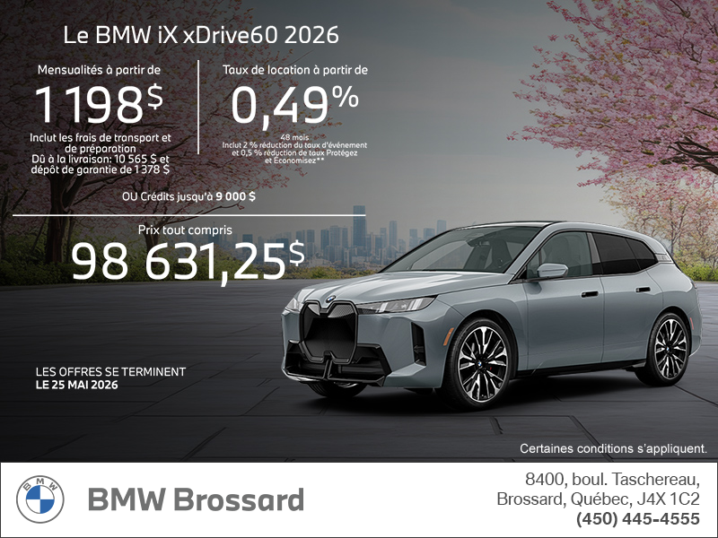 BMW iX xDrive60 2026