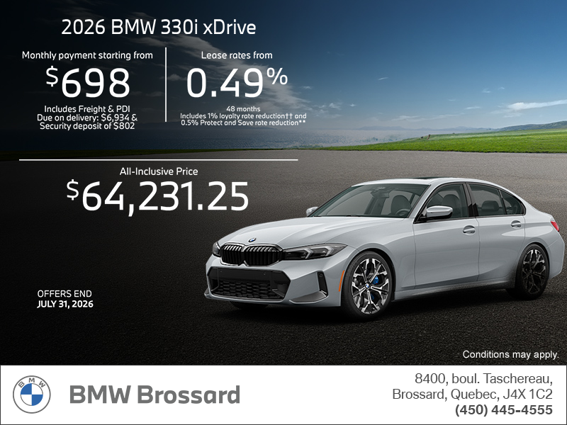2026 BMW 330i xDrive