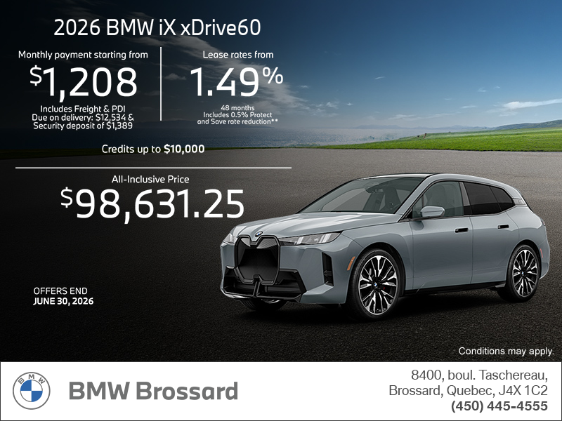 2026 BMW iX xDrive60