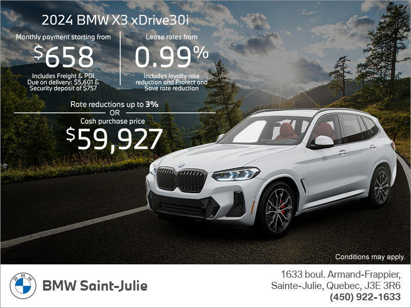 Get the 2024 BMW X3