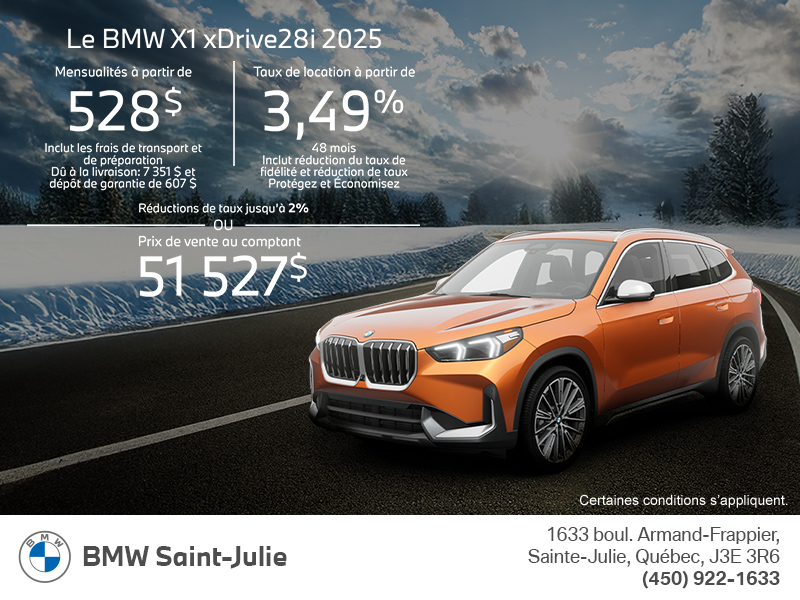 Procurez-vous le Bmw X1 2025