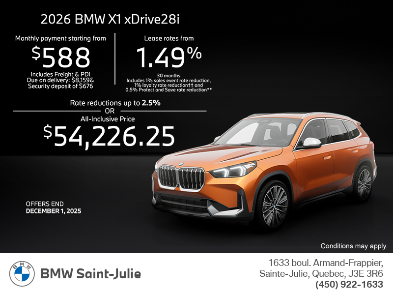 Get the 2026 BMW X1