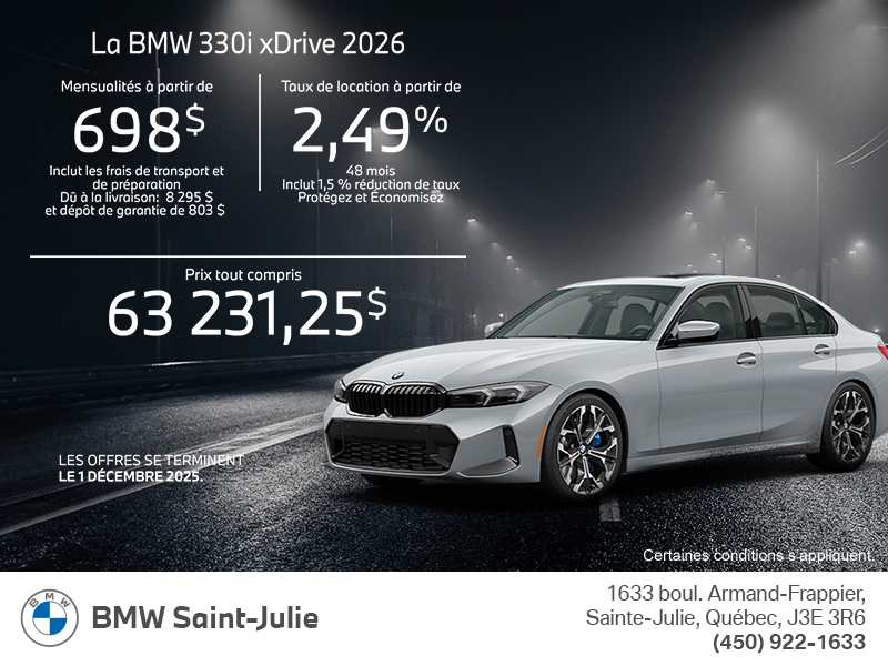 Procurez-vous le Bmw 3 Series Sedan 2026