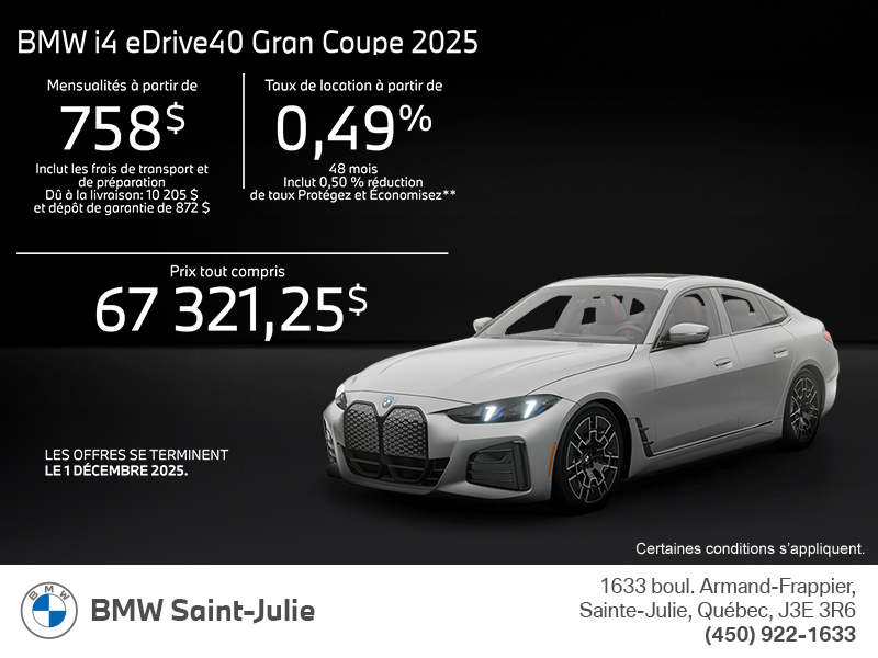 Procurez-vous le Bmw I4 2025