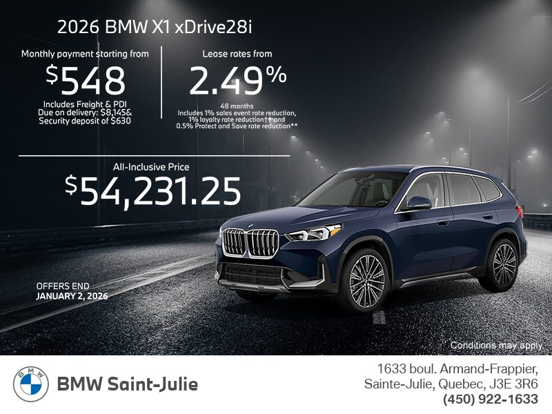 Get the 2026 BMW X1