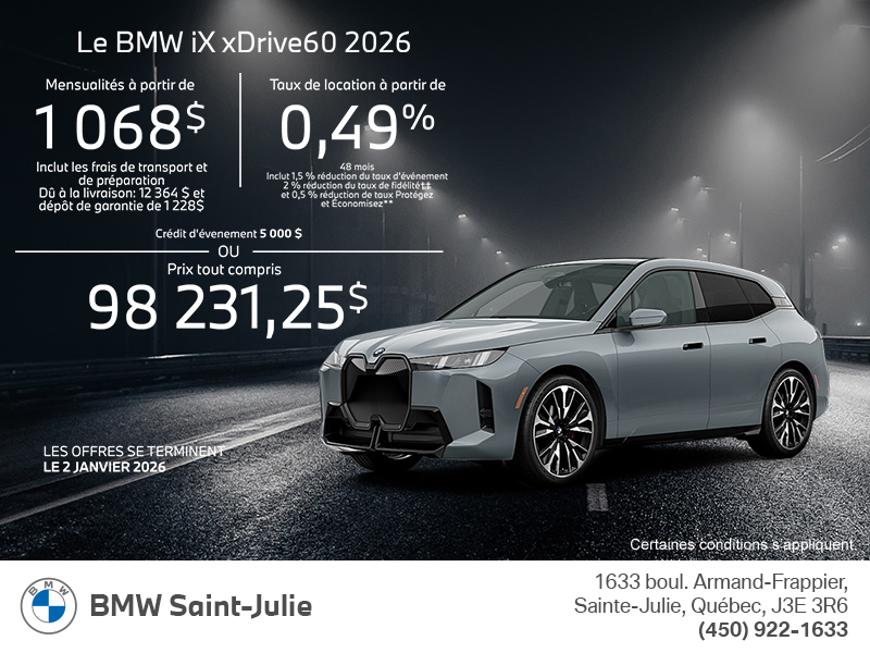 Procurez-vous le Bmw Ix 2026