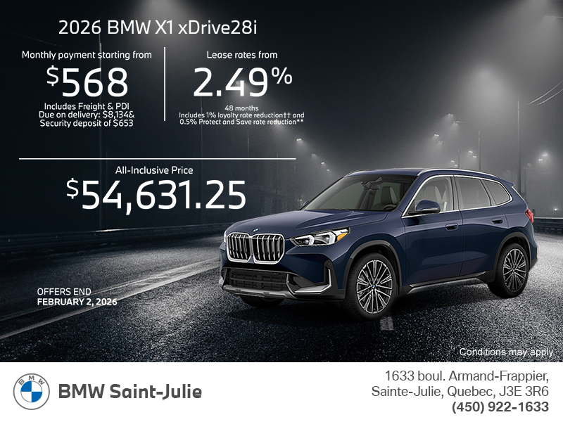 Get the 2026 BMW X1