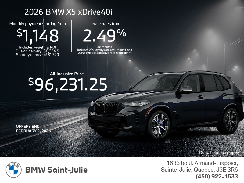 Get the 2026 BMW X5