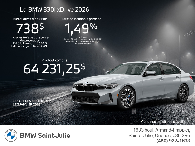 Procurez-vous le Bmw 3 Series Sedan 2026